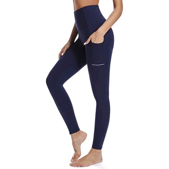 Pants - High Waisted Tummy Control Workout Yoga Leggings